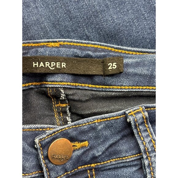 Harper Womens Denim Skinny Jeans Size 25 Medium Wash - Picture 3 of 4